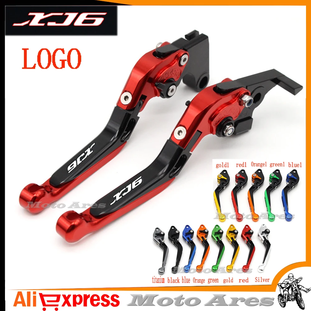 Лазерная гравировка логотипа для YAMAHA XJ6 утечки 2009 2010 2011 2012 2013 CNC Регулируемая мотоциклов сцепные рычаги