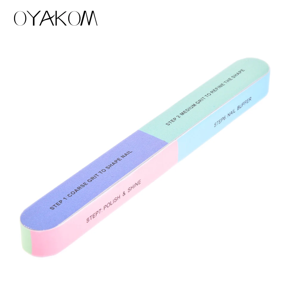 Oyakom 5 шт./компл. Пилочки для ногтей кисть шлифовальный буфер инструмент для маникюра ногтей файлы Шлифовальная Пилка УФ Гель-лак для ногтей аксессуары инструменты