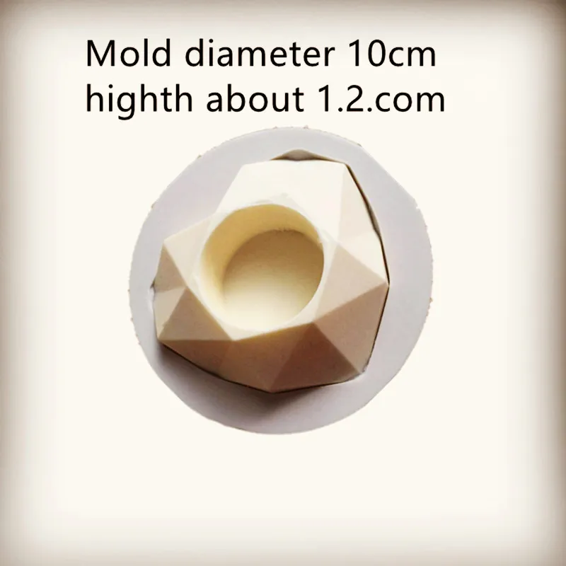 

Diamond romantic Heart Shape Silica gel mold Cake Valentine's Day Candle Holder DIY Craft Candle Making silicone Mold