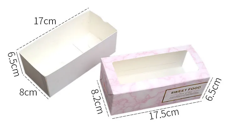 17*8*6 см белый прямоугольник ящика коробки для тортов Mooncake печенье торт упаковка блинов коробка прокатки торт суши бумажная коробка