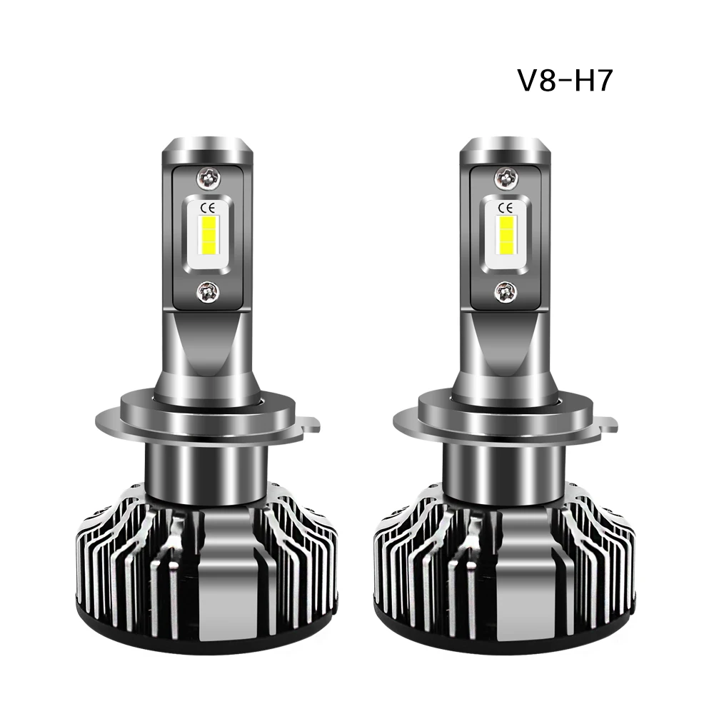 2 предмета фар автомобиля для Volvo S60 S80 V40 V70 S40 XC70 XC90 H7 светодиодный H4 светодиодный H1 H7 H3 9005 6500 K 8000LM CSP чипы Туман лампа - Испускаемый цвет: H7