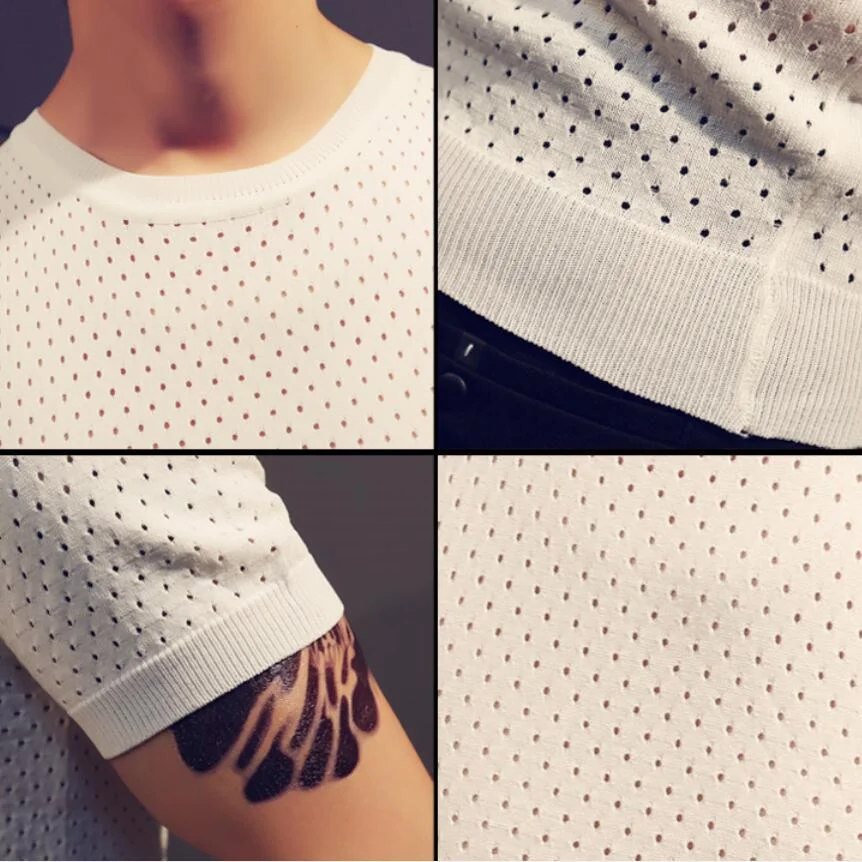 Мужская трикотажная рубашка из чистого хлопка высокого качества летний комплект