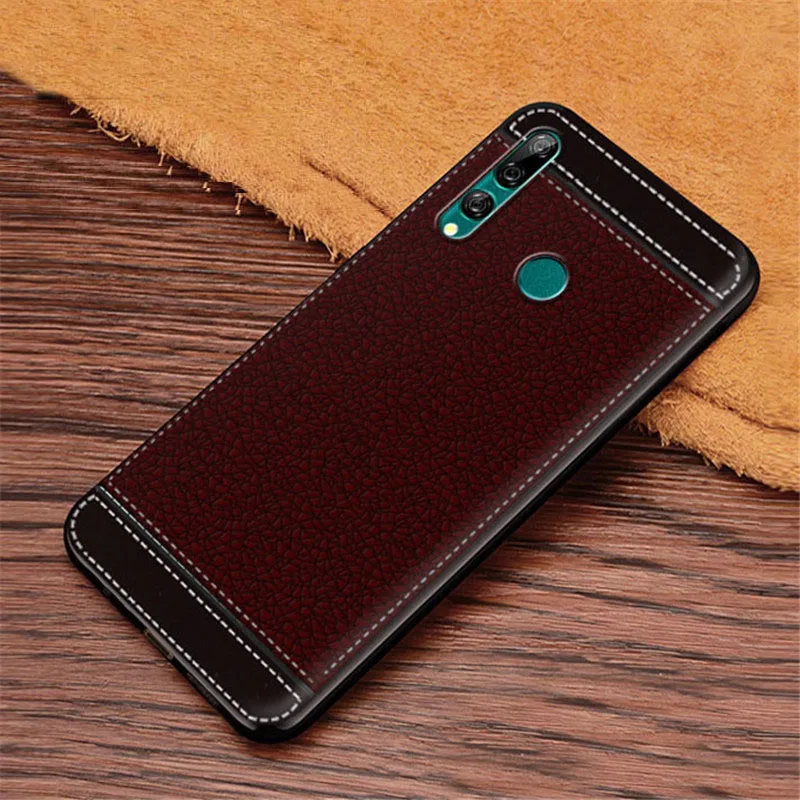 Для Huawei P Smart Z чехол Личи Текстура Мягкий ТПУ Fundas для Y9 Prime 2019 6 5 дюймов Coque Etui Kryt |