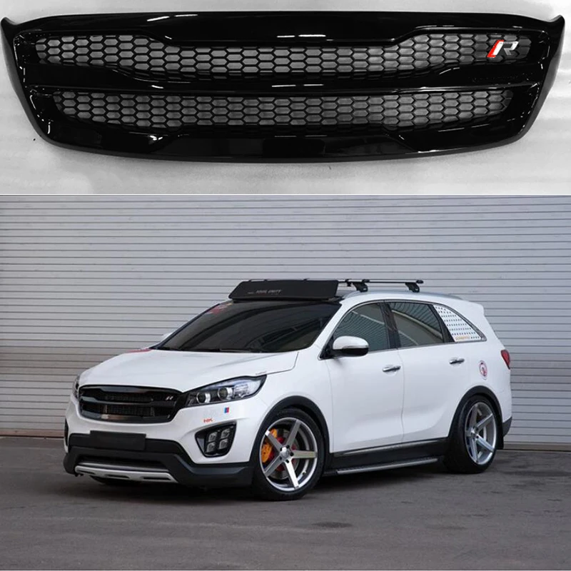 Автомобильная гоночная решетка для KIA Sorento R 2015 2016 2017 2018 гриль радиатора передняя