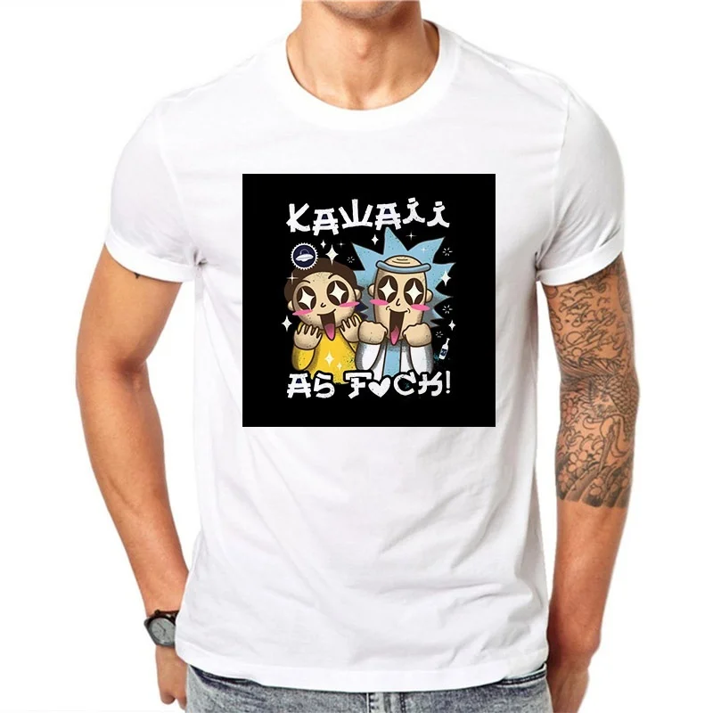 Rick and Morty Funny T-shirts Men T Shirts Summer Tshirt Short Sleeve White Shirt Casual Tee | Мужская одежда