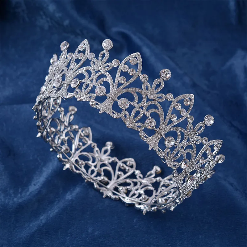 CC диадемы Круглые Hairbands камни циркон винтажные свадебные аксессуары для волос для женщин Свадебные ручной работы бижутерии HG695