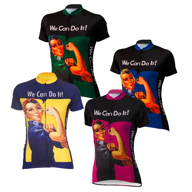 Горячие Для женщин Майки спортивные мы можем сделать это команда дорога