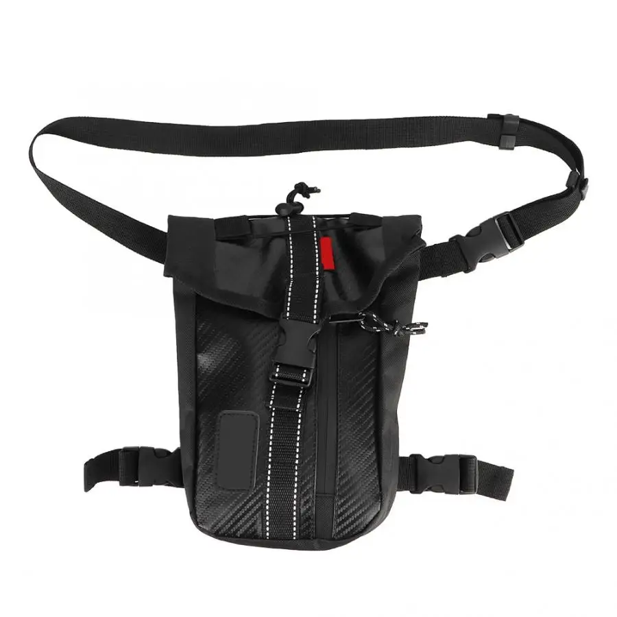 Прочный карбоновый стиль мотоциклетная Водонепроницаемая поясная сумка для ног