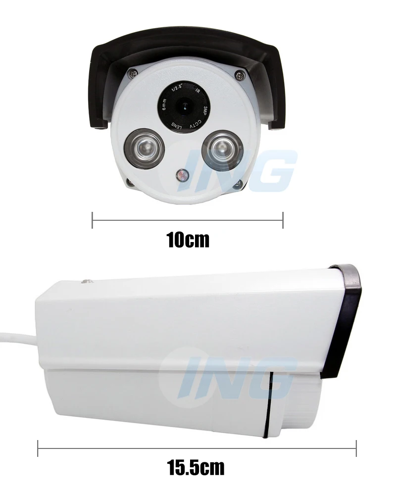 HD Водонепроницаемый 1080 P Открытый IP Камера 2 Массив светодиодный пуля 2.0MP
