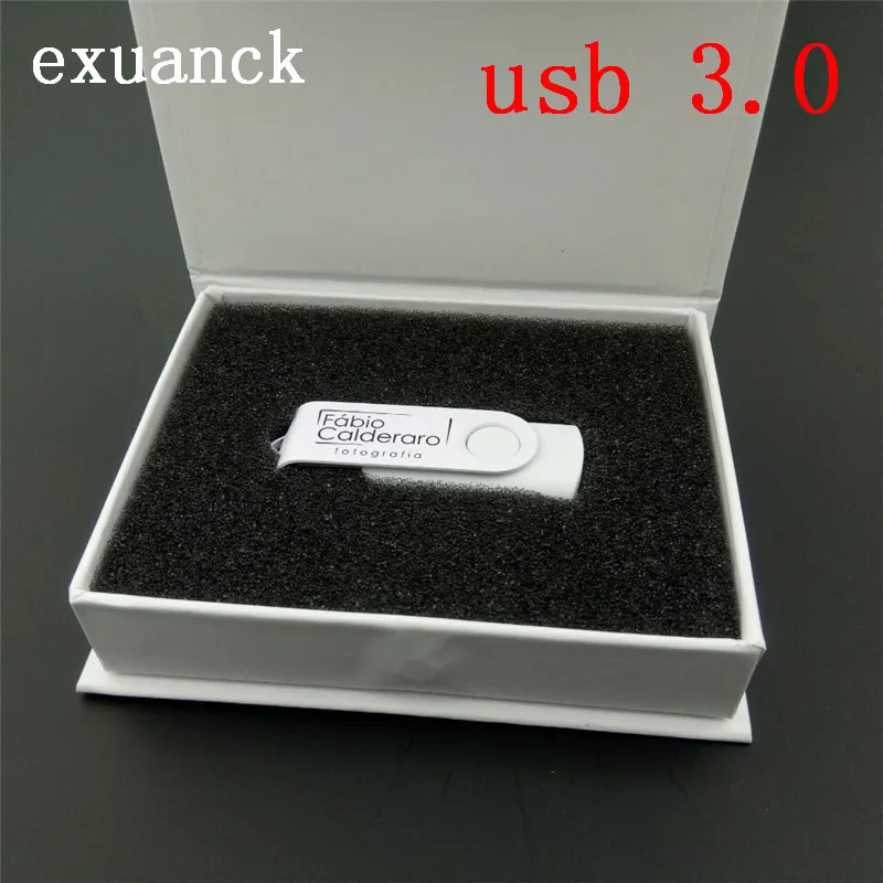 Металлические поворотные Usb-флешки Exuanck с логотипом на заказ Usb 3 0 4 ГБ 8 16 32 64