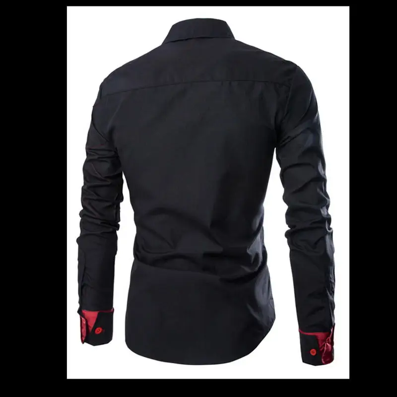 Модный бренд Camisa Masculina, рубашка с длинным рукавом, Мужская Корейская приталенная дизайнерская официальная повседневная мужская рубашка, размер M-3XL