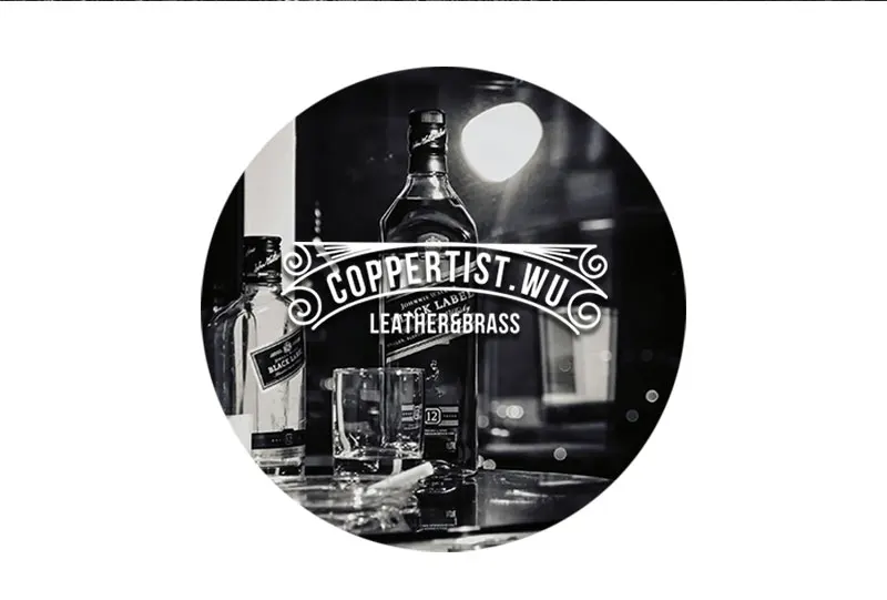 Coppertist. wu бритвенный портативный открывалка для бутылок бронзовый брелок латунный брелок для ключей ручной работы Золотое модное кольцо для ключей с сумочкой кулон