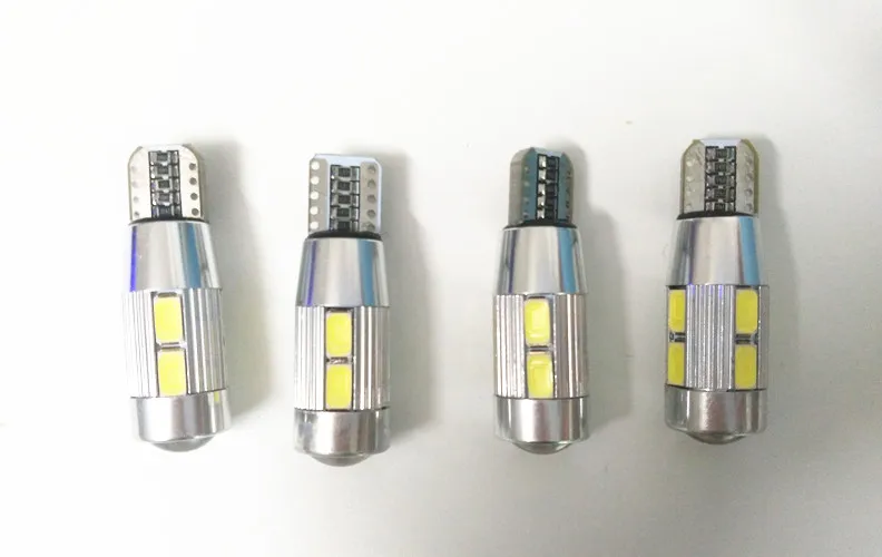Yhkoms 10 шт. T10 W5W светодиодные лампы 10smd 5630 салона Свет 194 168 Canbus LED Парковка свет авто Номерные знаки для мотоциклов свет 12 В 6000 К