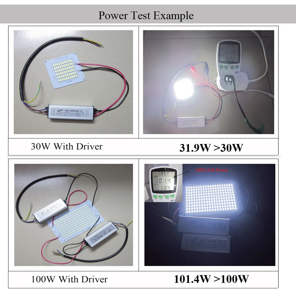 2 набора СВЕТОДИОДНЫХ pcb + Драйвер AC 220V прожектор пластина 200W 22000lm SMD5730 источник