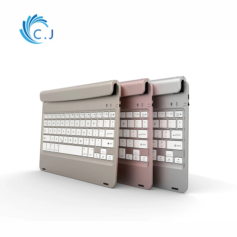 Ультра тонкая беспроводная Bluetooth Смарт клавиатура для Apple 2018/2017new iPad air 2/1 + слот