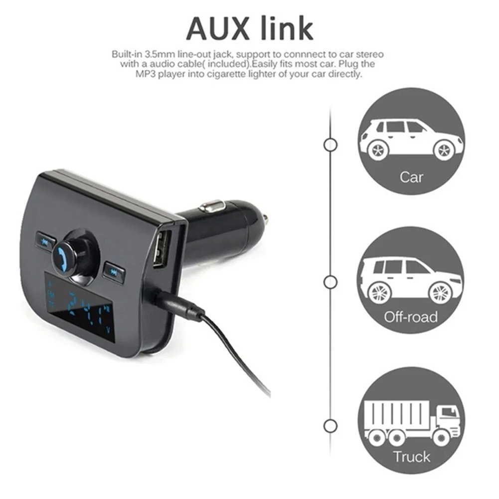 XK 760 автомобильные хэндс фри ЖК дисплей Дисплей FM USB передатчик Зарядное