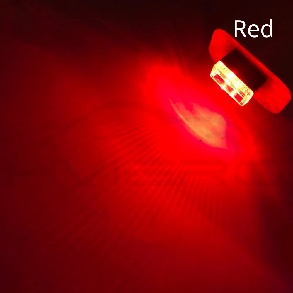 Автомобильный USB светодиодный декоративный светильник, аварийное освещение, универсальный портативный ПК, подключи и играй, красный, синий, белый, розовый