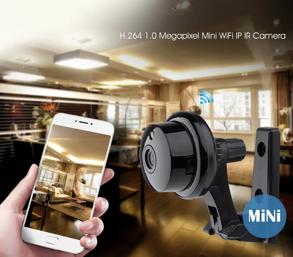 Kruiqi 720P Беспроводная мини-камера 2,4G Wifi камера Поддержка мобильного просмотра детектор движения и сигнализация камера Wi-Fi до 64G приложение YOOSEE