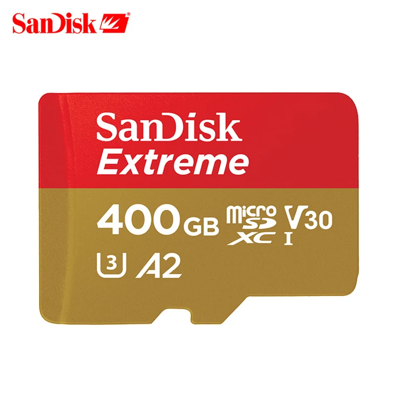 Двойной Флеш-накопитель SanDisk EXTREME A2 Microsd карты 256G 128 Гб 64 400 160 МБ/с. Class10 U3 SDXC Класс Micro