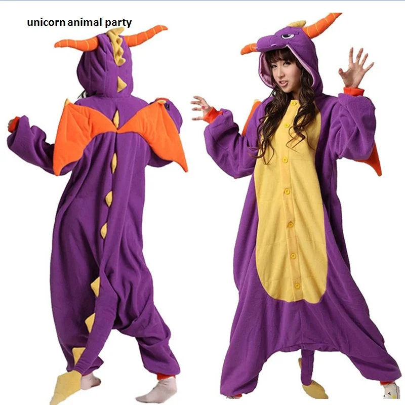 

Kigurumi Onesies Cosplay Dragon unicorn Adult Unisex Fleece Animal Novelty Pajamas Pyjamas Jumpsuit Nightwear Carnival Costumes