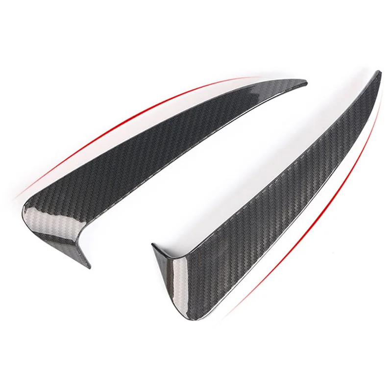 For Benz C Class W205 C43 C63 Amg Carbon Fiber Look Rear Bumper Air Vent Cover 2014-2019 2Pcs | Bumpers