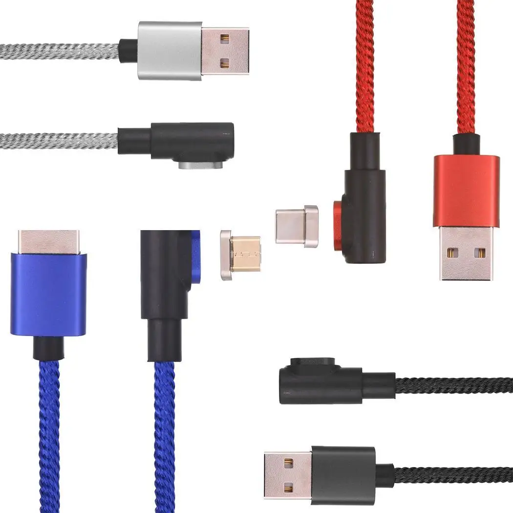 Micro USB Type C Magnetic 90 Degree Charging Cable For Android | Мобильные телефоны и аксессуары