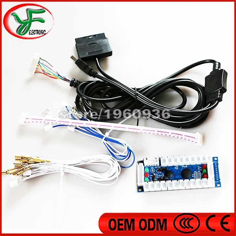 DIY аркадный маме набор для ПК/PS2/PS3 3 в 1 USB контроллер 2 копия sanwa Джойстик 20