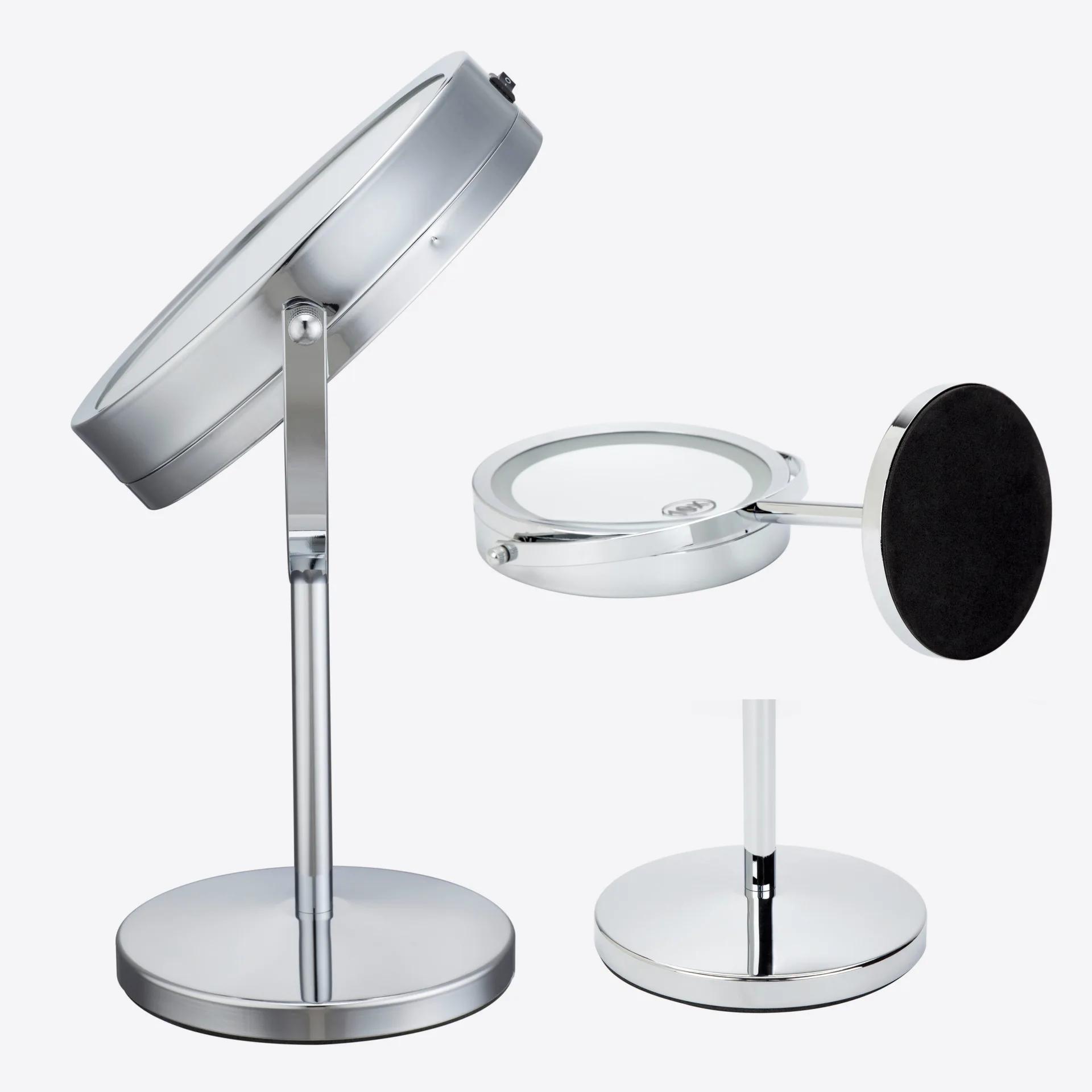 Оптовая продажа 10 шт. Двусторонняя Круглый Макияж LED косметическое зеркало 10X