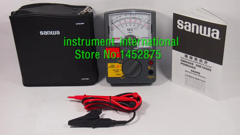 Тестеры изоляции Sanwa DM508S одинарный диапазон напряжения|insulation tester|sanwa testerinsulation