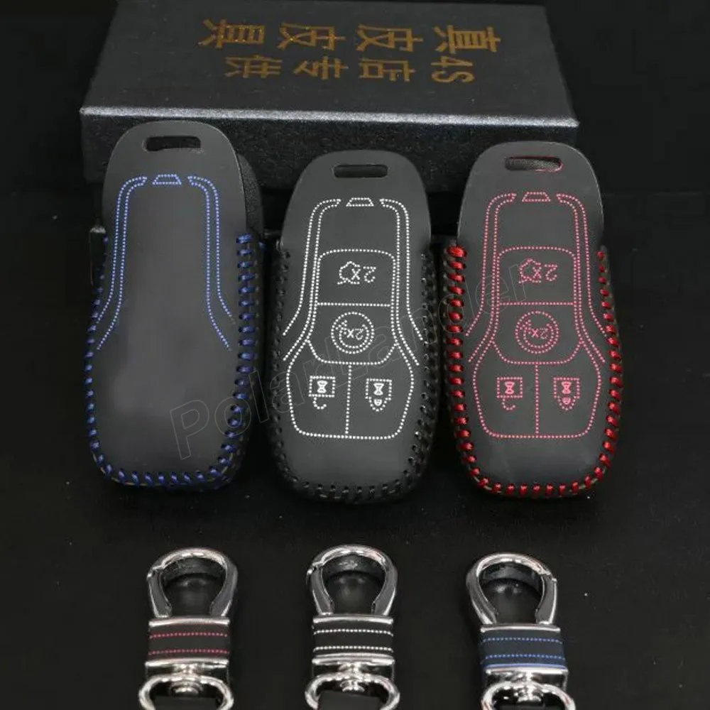 Заводская цена распродажа автомобильный чехол для ключей 100% натуральная кожа