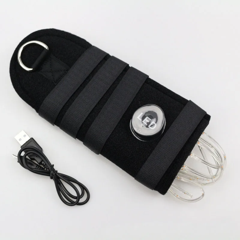 100 см СВЕТОДИОДНЫЙ Красочный конский хвост USB огни подзаряжаемые светодиоды Crupper лошадь ремни для езды конный спорт огни конский хвост T