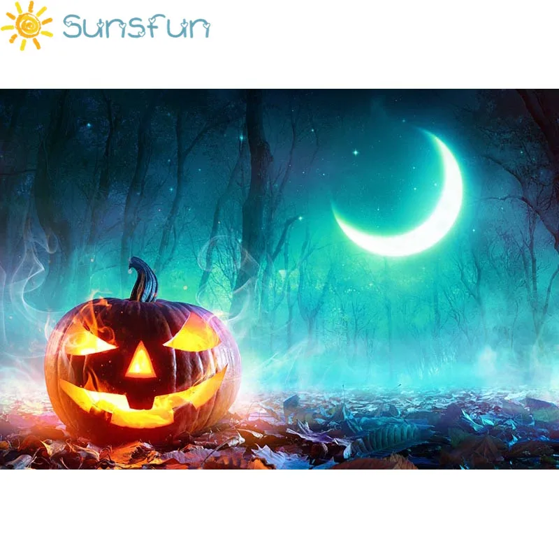 Sunsfun 7x5 футов Хэллоуин Виниловый фон Фотография реквизит Студия фото 220x150 см|studio