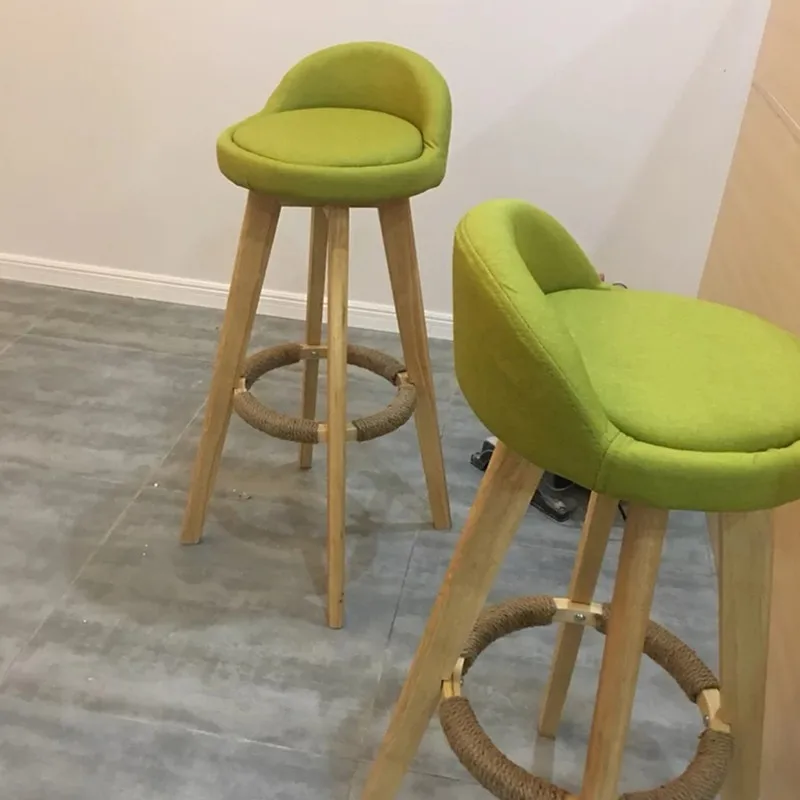 Барный стул с вращением на 360 градусов деревянные высокие ножки европейские