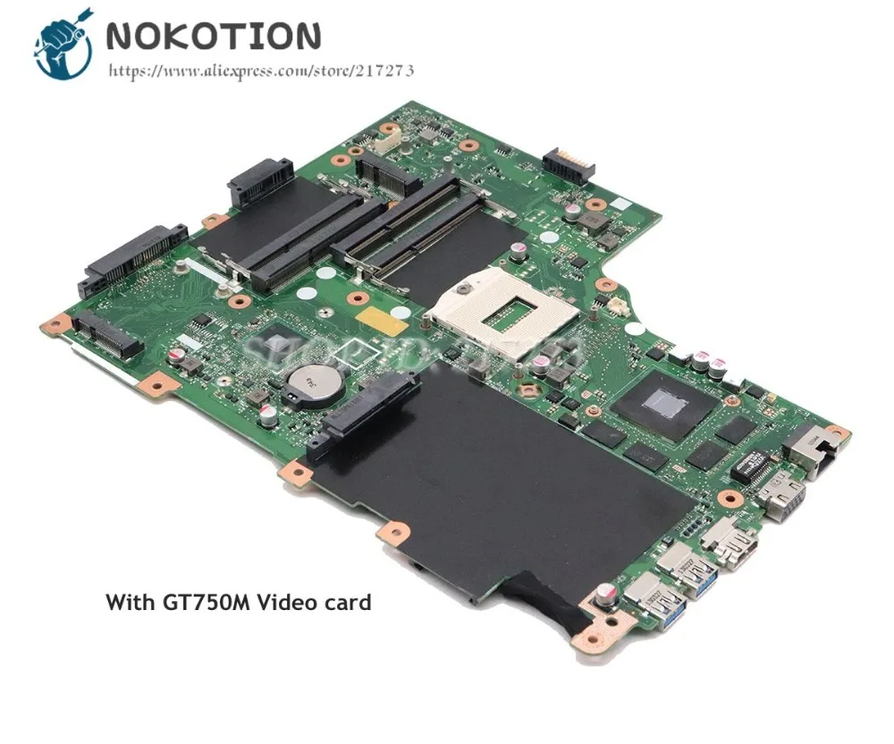 NOKOTION для acer aspire V3-772G Материнская плата ноутбука EAVA70HW NBM7411001 основная плата DDR3L GT750M графика
