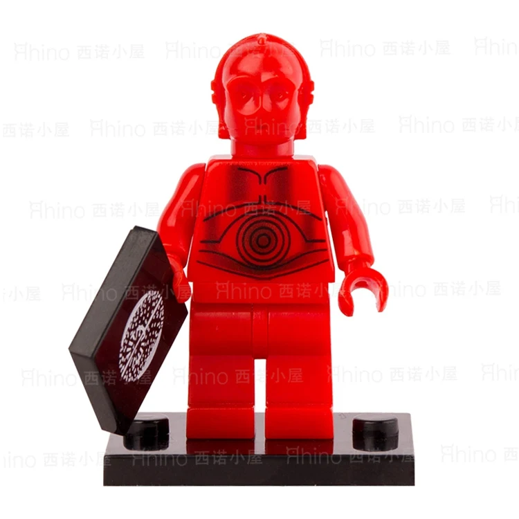 Singlesale Звездные Войны Изгой Один красный C-3PO с картой робот R2D2 BB8 собрать