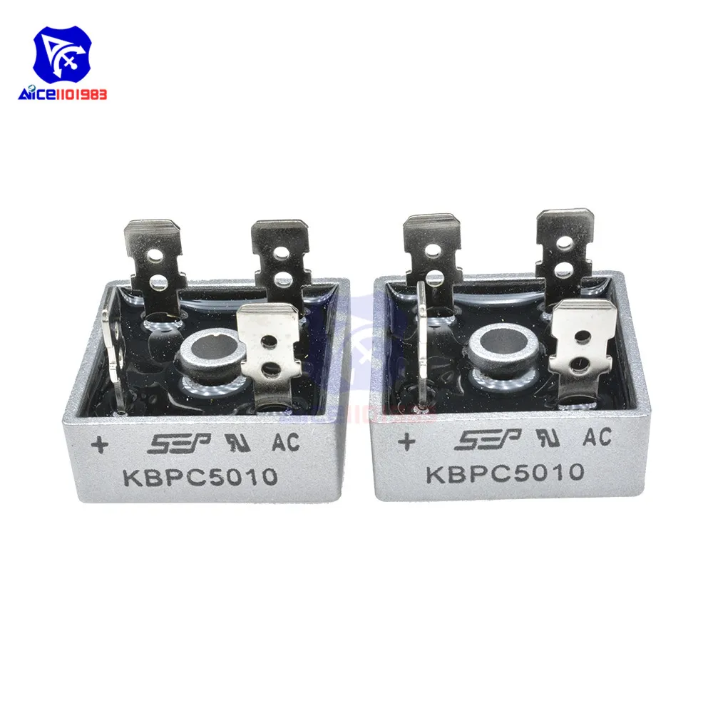 10 шт./лот мост выпрямительный диод KBPC5010 50A 1000 V один фазный мост выпрямитель интегральная схема