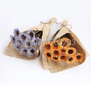 100 шт./пакет бумажный букет ромашек из тутового дерева свадебный