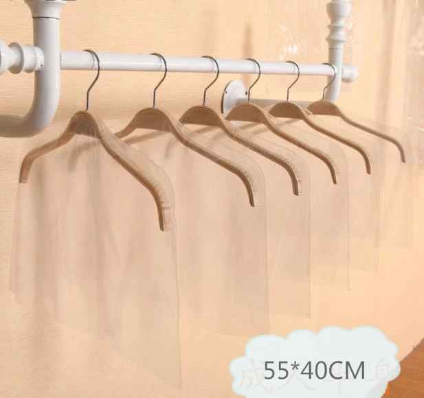 

100 шт пластиковый чехол для одежды, костюм, пальто, пылезащитный чехол, чехол для хранения одежды, органайзер SN1205