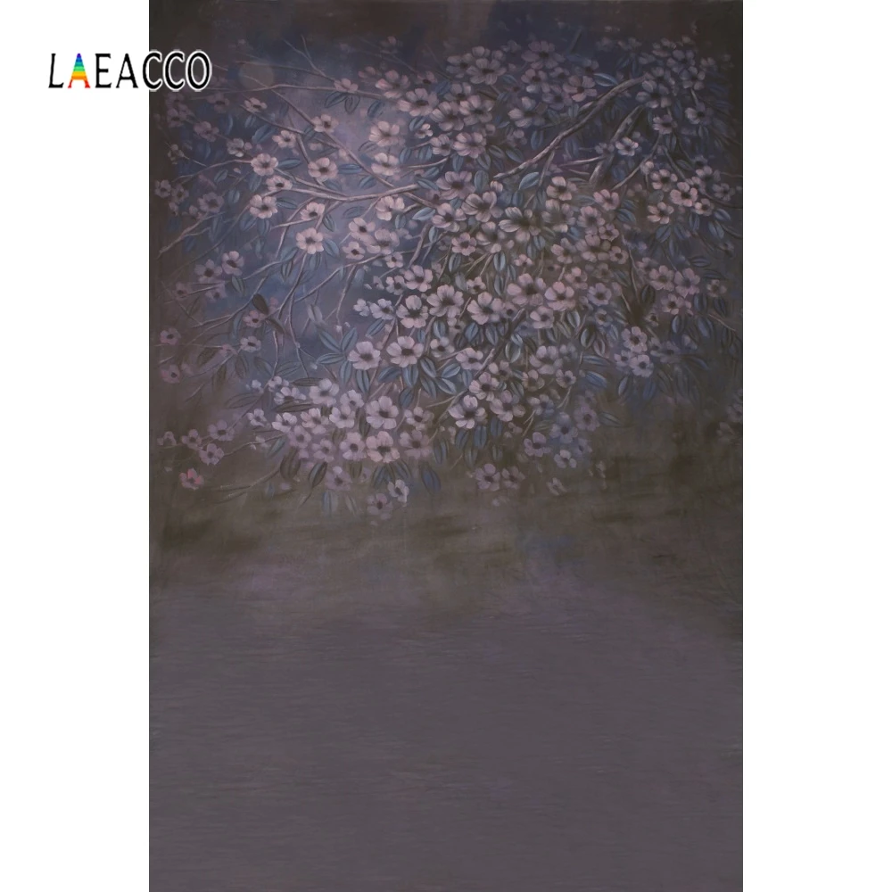 Laeacco китайский стиль пейзаж цветок градиент размытый фон для фотосъемки