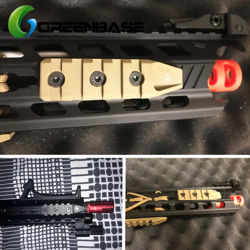 Greenbase Keymod направляющие Охотничьи аксессуары 5 слотов направляющая для URX 4 0 Quad Rail