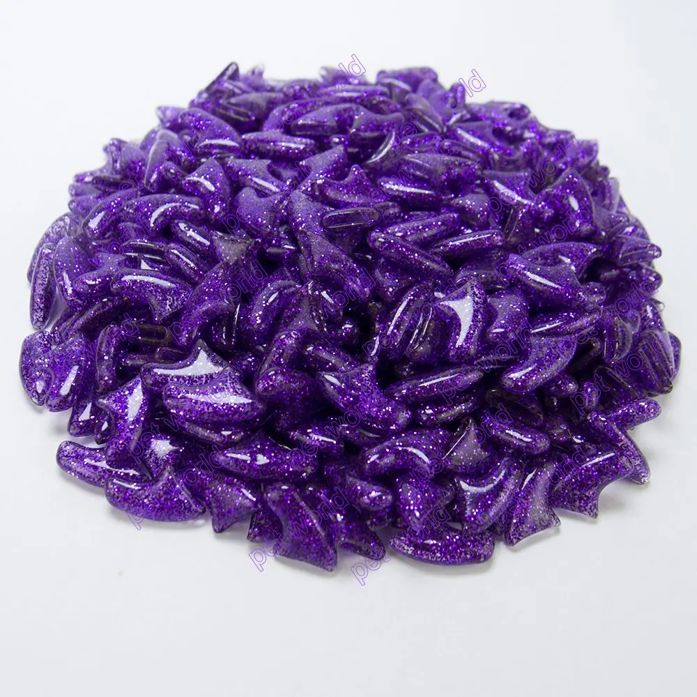 violet purple 20 шт./пакет мягкая кошка ногтей Шапки/Кот покрытие для ногтей/Paw Шапки/накладных когтей для домашних питомцев с закругленными краями и бесплатный клей Размеры XS размеры S, M, l - Цвет: violet purple
