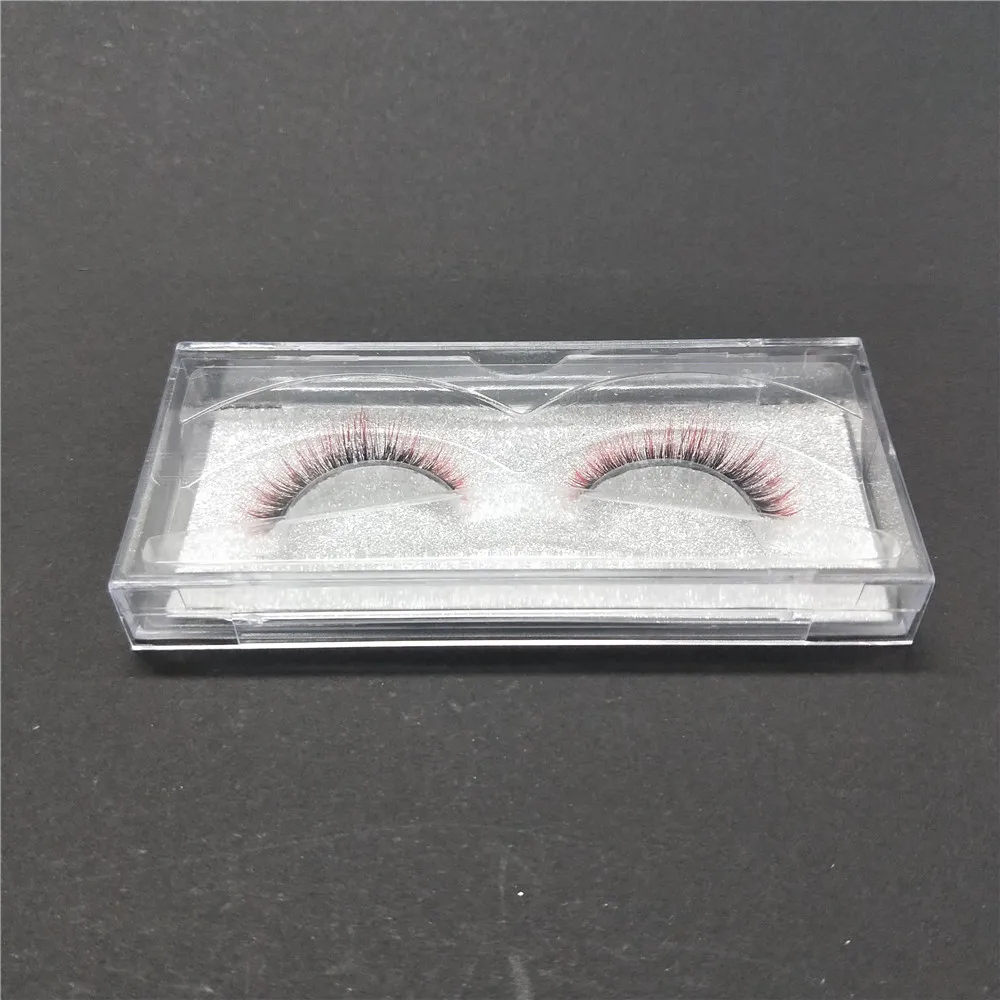 

New Fashional Colorful 3D strip lashes Faux Mink Eyelash Extension Factory manufacturer own brand false eyelashes mink lashes