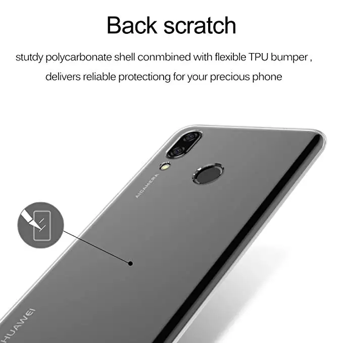 Чехол для Huawei P Smart Plus INE-LX1 прозрачный силиконовый мягкий ТПУ чехол 6 3 дюйма Nova 3i