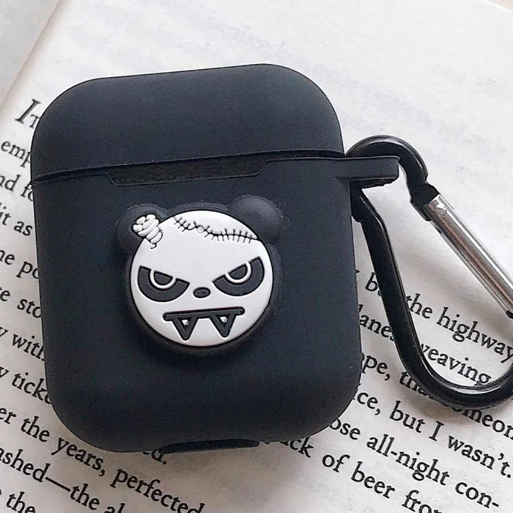 Милый мультяшный силиконовый чехол для Apple, аксессуары для airpods для i10 TWS, Bluetooth, коробка для наушников, защитный чехол, сумка, ремень против потери - Цвет: 26