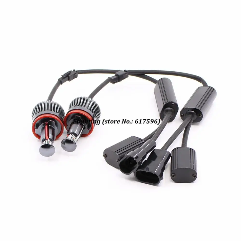 Кольца с ангельскими глазками светодиодсветодиодный 2 шт. 20 Вт H8 CREE без ошибок для