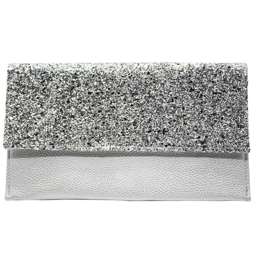 

Luxury Gold Sequins Female Evening Party Bag 2018 Women Handbags Silver Vintage Envelope Bag Magnetic Snap Crossbody Clutch Bags