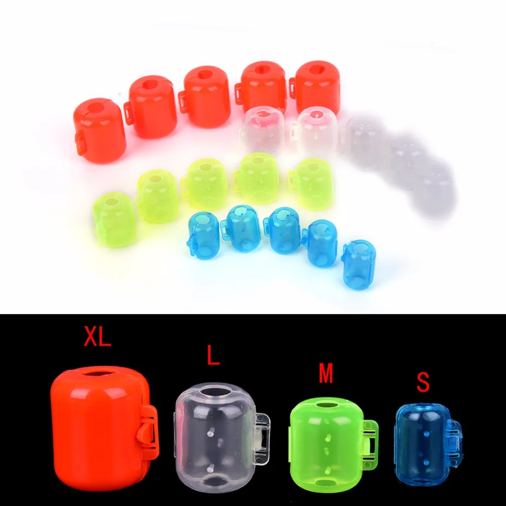 10Pcs Wood Shrimp Hooks Cover Jig Squid Umbrella Hook Hat Box Protector Fishing Tackle S-XL | Спорт и развлечения