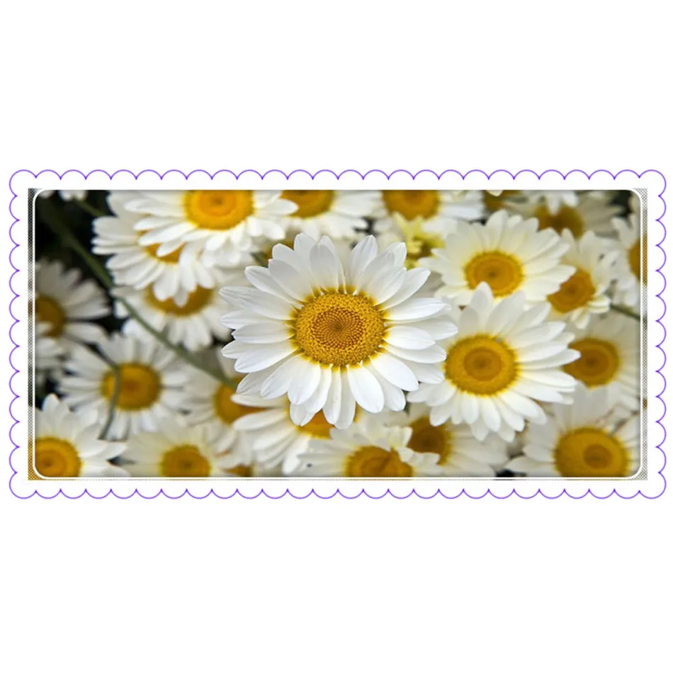 

3D Daisy 50x100cm Diy Diamond Embroidery Diamond Square Drill Rhinestone Pasted Crafts Needlework Home Decoration