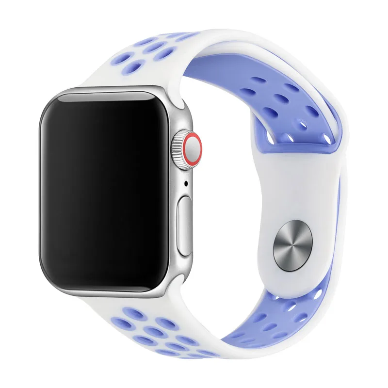 1 Спортивный ремешок для наручных часов Apple Watch 38 мм 40 мм 42 44 мм браслет для наручных часов Apple Watch, ремешок Ремешок для наручных часов iWatch серии 4/3/2/1 81010 - Цвет ремешка: 1
