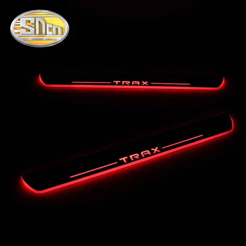 SNCN Автомобильный светодиодный дверной порог для Chevrolet Trax 2013 2014 2015 ультра тонкая